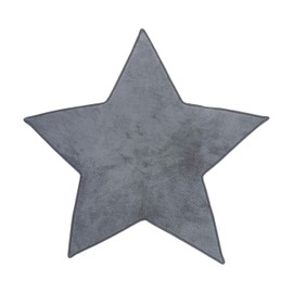 Microfibre Rug for Children’s Bedrooms – Star-Shaped – Grey