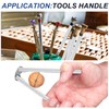 sourcing map 5pcs 3/8"(9.5mm) Diameter 6061 Aluminum Round Rods 8"(204mm)