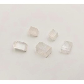 Natural White Limestone 20-30mm 5 Pieces Raw Protection Stones Natural Quartz Crystal for Jewelry Making (White Calcite, 5)