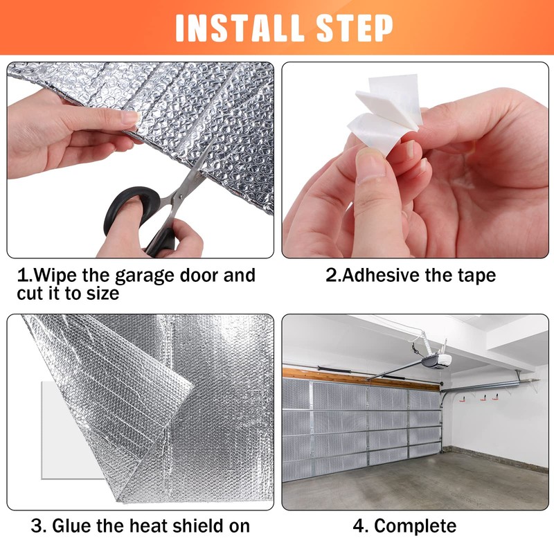 Garage Door Insulation Set Double Bubble Insulation Panels Reflective Aluminum