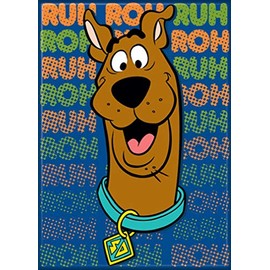 Ata-Boy Scooby Doo Magnet, Cartoon, Fun, 1 Count, Plastic, Yellow and Red, Rectangular, 2 Inches