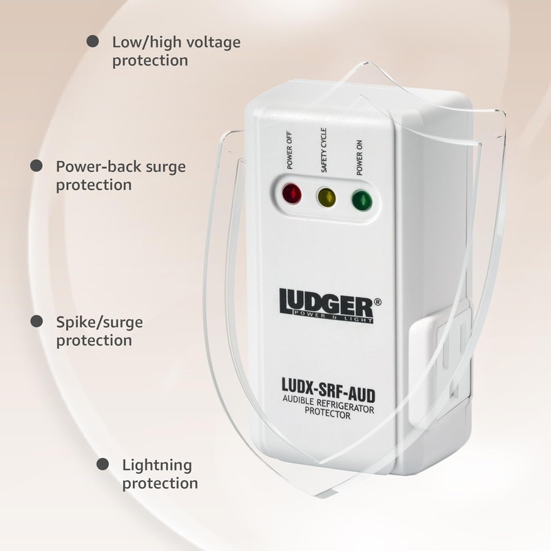 Ludger Power Surge Protector for Appliances (LUDX-SRF-AUD), ETL Certified, Appliance