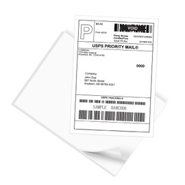 9527 Product 100 Sheets Sticker Labels 8-1/2" x 11" Shipping Address Labels for Laser/Ink Jet Printer,100 Labels.