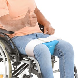 Hip Abduction Pillow, Cushioned Knee Spreader Pillow -Blood Circulation And Pressure Distribution Support -Curved Soft Foam -Easy Clean Vinyl Cover