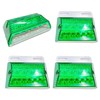 Meliore 4pcs Universal LED Side Marker 24V Truck Decor Downlight