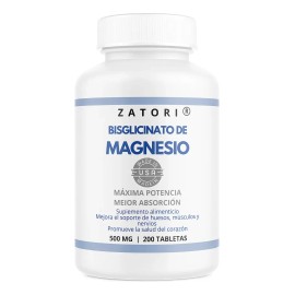 Bisglicinato Magnesio 500 200 Días Suministro
