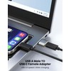 POHFP 10Pack USB to USBC Adapters, High-Speed Data Transfer, Grey
