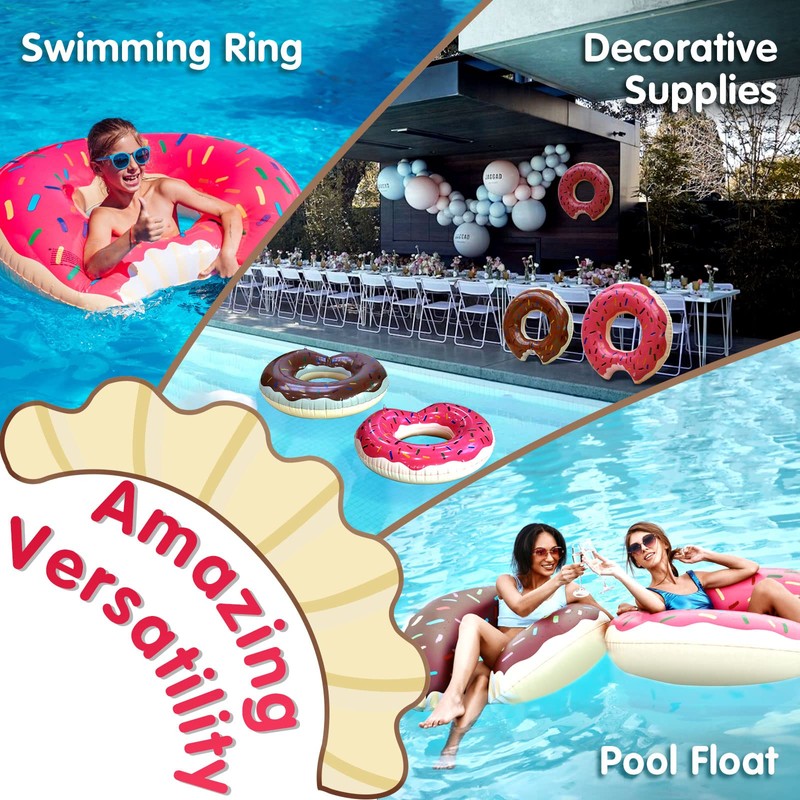 DMAR Donut Pool Floats Donut Tube Pool Doughnut Pool Float