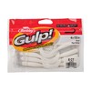 Berkley Gulp! Grub Fishing Soft Bait , Pearl White, 4"