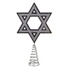 9-Inch Plastic Silver Hanukkah Tree Topper