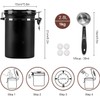 Coffee Canister, 2.8L Sealed Stainless Steel Kitchen Food Storage Container