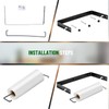 Otoolling Stainless Steel Produce Bag Roll Holder Wall Mount Plastic