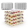 WIKDAY 24 Count x 5 Sets Plastic Cupcake Containers, Durable