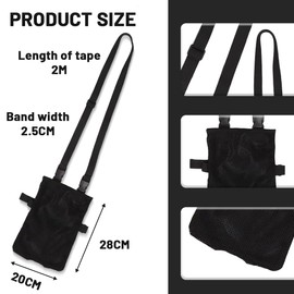 NJCXOLA Urindrainagebeutelhalter, Katheterbeutel mit Verstellbarem Riemen, Urin-Drainage-Beutelhalter, urinbeutel für unterwegs, Katheterbeutelabdeckung - Schwarz