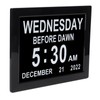 8inch Digital Day Calendar Clock Alarm Reminders Auto Dimming Large