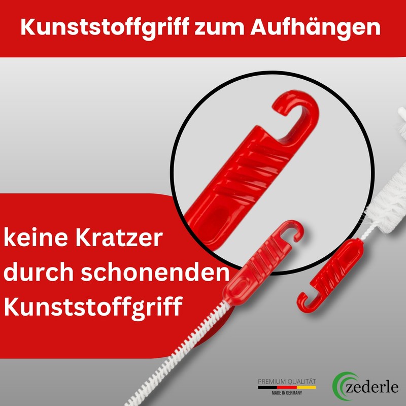 zederle 3 x Sink Overflow Brushes, Overflow Brush, Sink Overflow