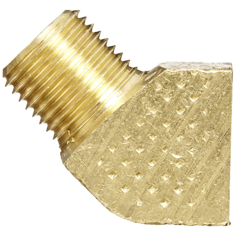 Eaton Weatherhead 3350X2 Brass CA360 Fitting, 45 Degree Elbow, 1/8"