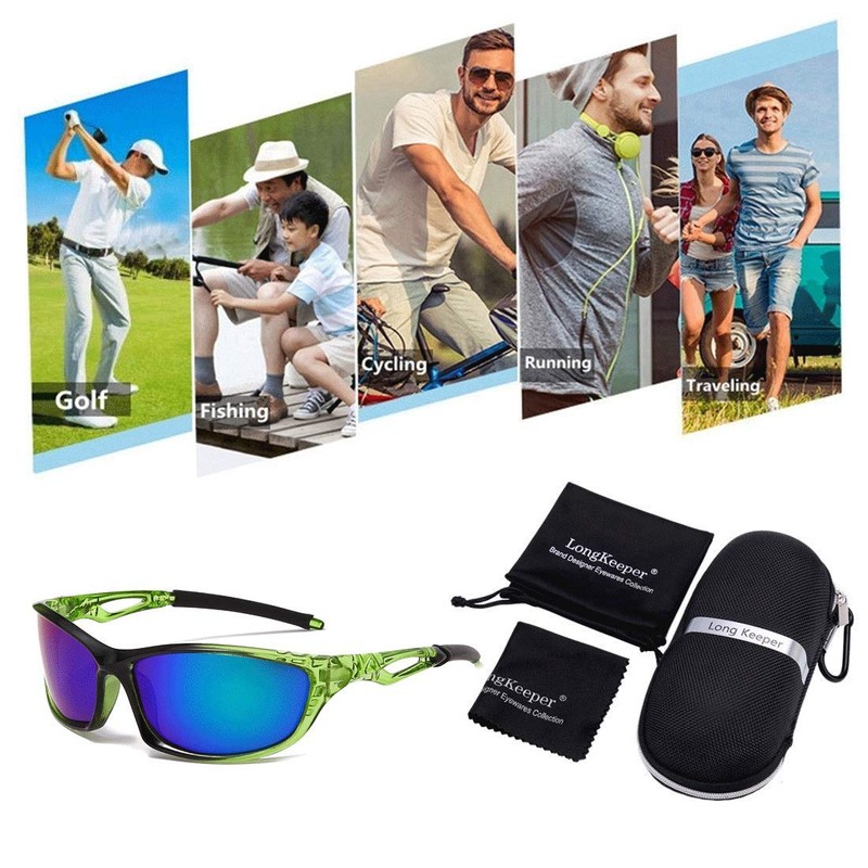 Long Keeper Polarised Sports Sunglasses For Men Women UV Protection