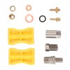 Bike Brake Hose Connector Aluminum Alloy Hydraulic Brake Hose Straight