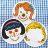 Dinner Do's Kids Dinnerware Plates Food Faces-Set of 3-Girl's Style