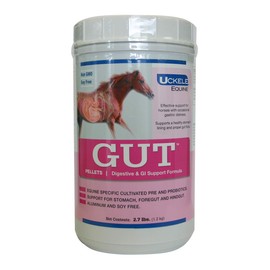 Uckele Gut Pellets Horse Supplement - Equine Vitamin & Mineral Supplement for Healthy Digestion - 2.7 pound (lb)