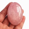 Manekieko Natural Rose Quartz Worry Stones Oval Palm Pockets Healing