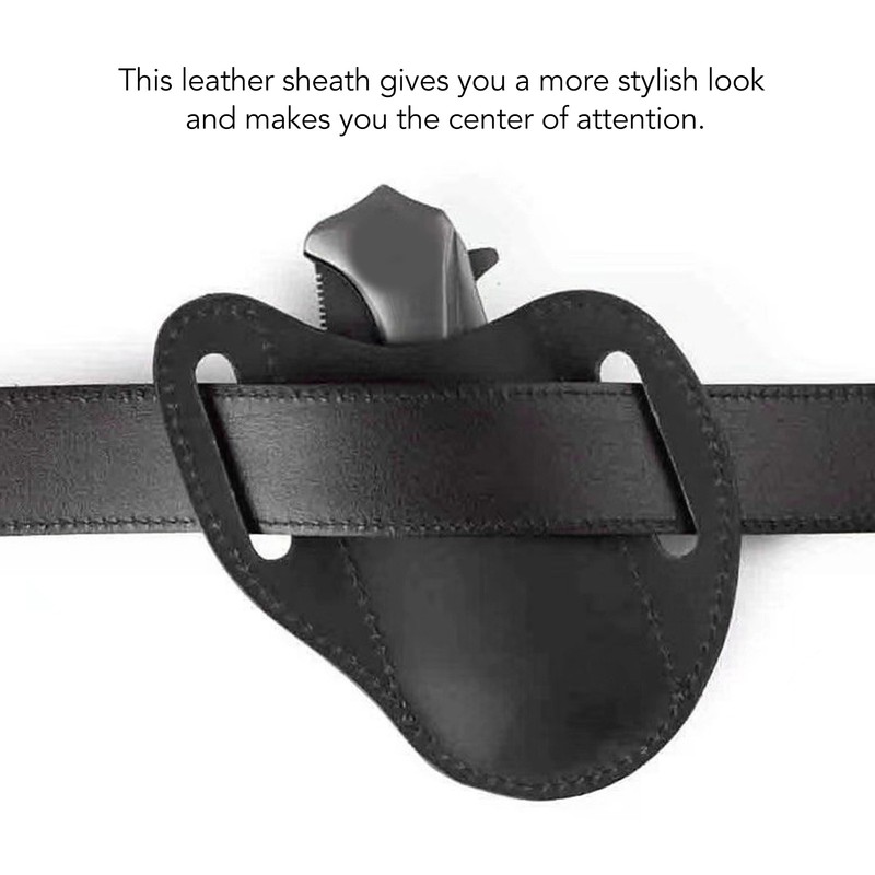 Belt Leather Knife Sheaths Cowhide Portable Stylish Safety Protection Pocket