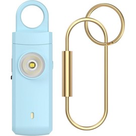 She's Birdie Personal Safety Alarm Keychain 2-in-1 Personal Alarm with LED Light - Colour: Aqua