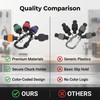 6Pcs 1/4 Inch Hex Shank Magnetic Screwdriver Bit Holder Keychain