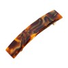 Faux Shell Hair Barrette for Thin Hair, Classic Rectangle French