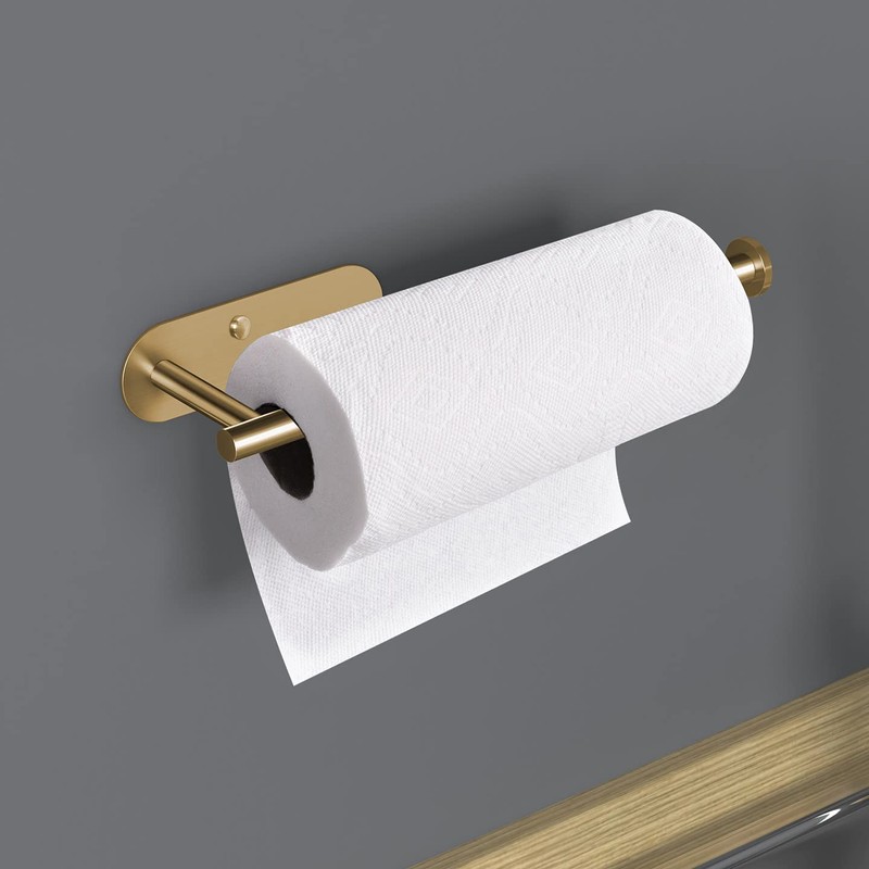 VAEHOLD Self Adhesive Paper Towel Holder Under Cabinet Mount, Wall