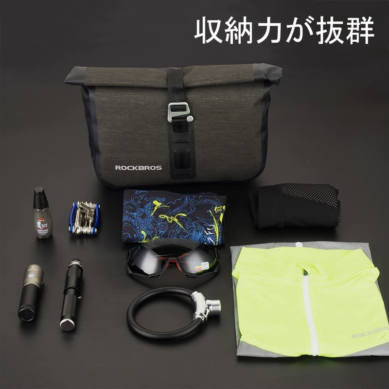 ROCKBROS Handlebar Bag, Bicycle Head Bag, Fully Waterproof, 1.6 gal