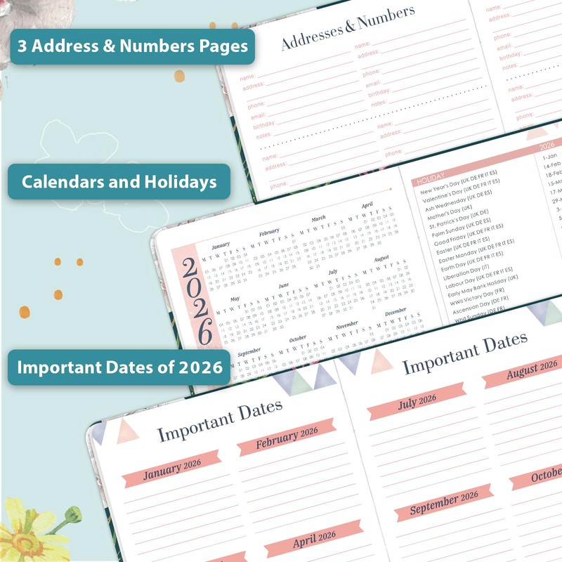 2026 Diary - A5 Diary 2026 Week to View, January