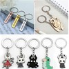 [caak] Stainless Steel Flat Key Ring Holder Double Ring Lightweight