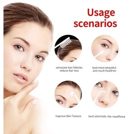 Lilishy Handheld Facial Skin Machine Set with Wand and Tubes for high frequency using in travel,White,JL12161