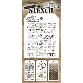 Tim Holtz Layering Mini Stencil Set #3