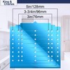 King&Charles Cabinet Hardware Template with Center Punch, Cabinet Handle Template
