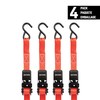 CRAFTSMAN CMXAZBS9004 Black/Red 1" x 10' Ratchet Tie Down Straps