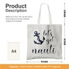 OTOUO Nautical Coastal Tote Bag - Let’s Get Nauti Beach