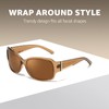 TJUTR Trendy Oversized Sunglasses for Women, Polarized UV Protection Sun