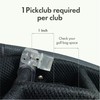 Pickclub 1PCS Golf Club Holder Club Organizer Durable Polycarbonate Clips