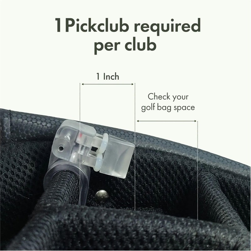 Pickclub 1PCS Golf Club Holder Club Organizer Durable Polycarbonate Clips
