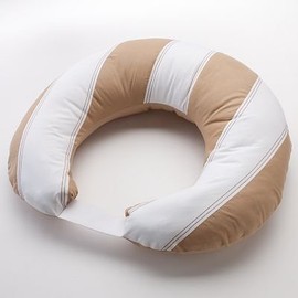 Bacati - Metro Khaki/White/Chocolate Nursing Pillow Cover only