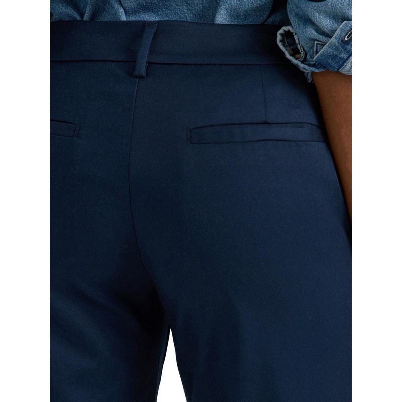 Lee Women's Wrinkle Free Mid Rise Bootcut Pant, Rivet Navy,