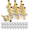 GASHER 10 Stück Messing Schlauch Barb Thru-Bulk Bulk Fitting 16mm"
