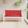 SKM Garden Bench Cushion Set of 2 Red Oxford Fabric