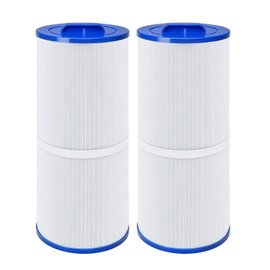 BIHARNT 6CH-960 Spa Filter Compatible with PJW60TL-F2S,Jacuzzi Filters J-300, J400,Filbur FC-2800,6540-476, 6540-383,60 Sq. Ft Hot Tub Filter Cartridge with Closed Handle(Not be Removed),2-Pack