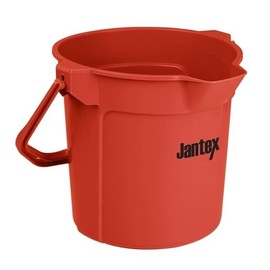 Jantex Graduated Bucket with Pouring Lip 10 L, Red