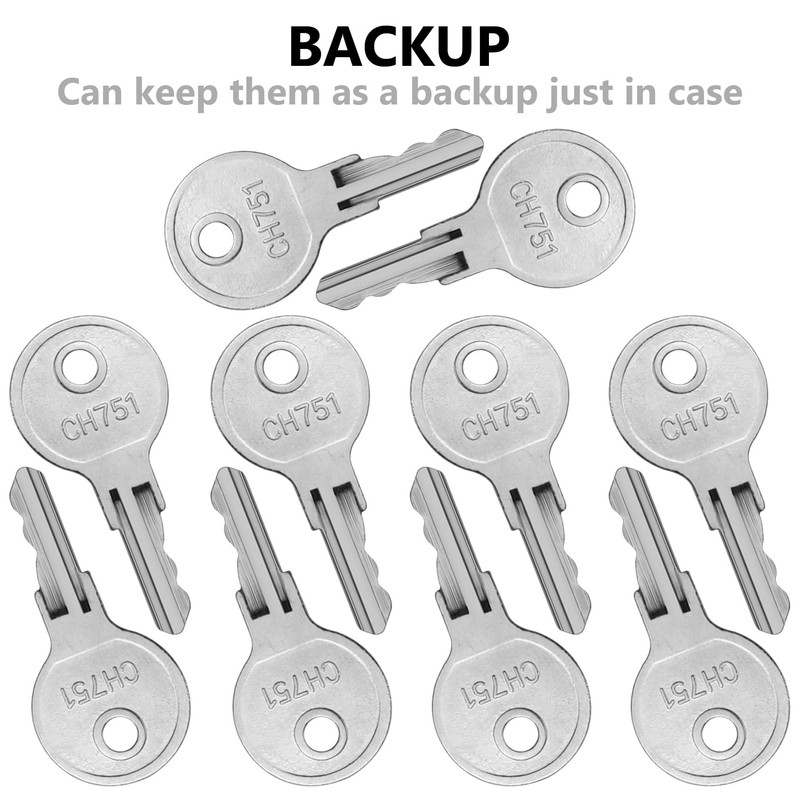 5 Pack CH751 Keys, Universal CH751 Replacement Keys for RV