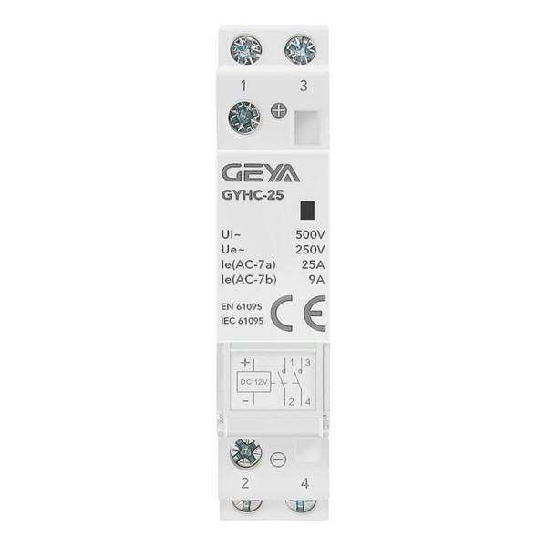 GEYA Automatic Modular Contactor Household Circuit Control Din Rail Mount